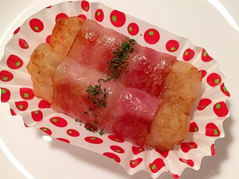 お弁当 冷凍ハッシュポテトのベーコン巻き レシピ 作り方 By まかろん 楽天レシピ